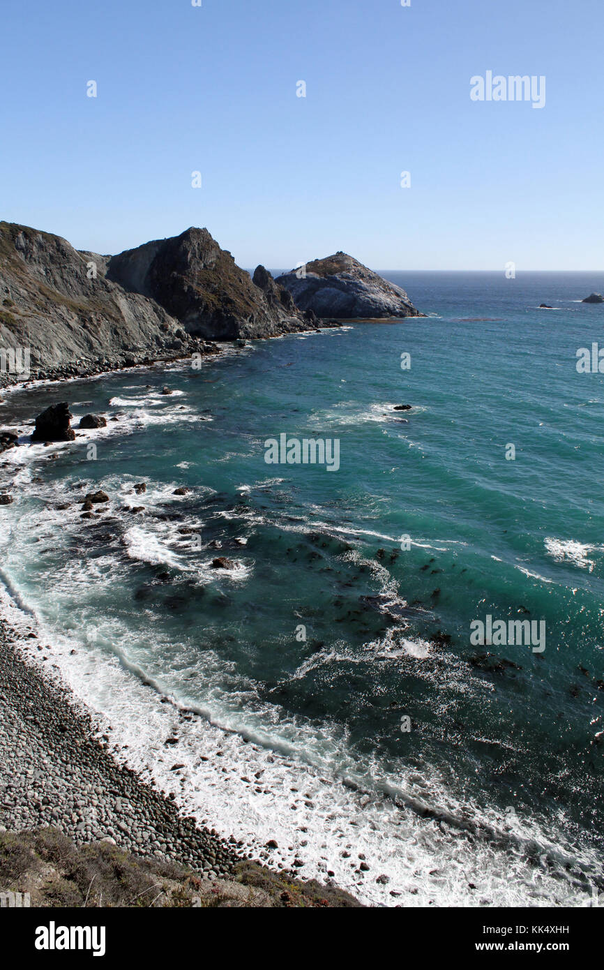 Beautiful scenery along the famous Highway 1 in California Stock Photo ...