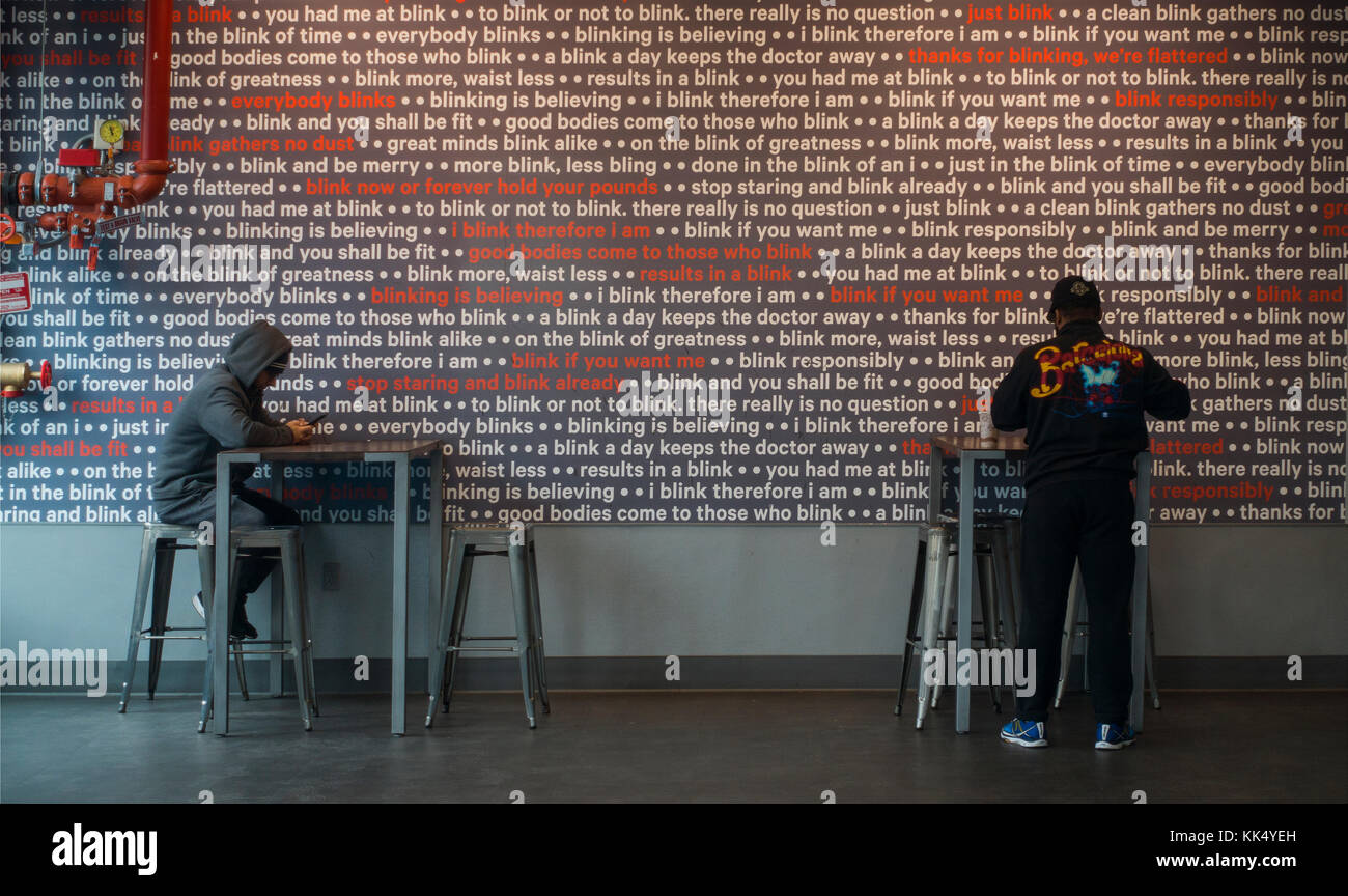 Brooklyn Coffee Shop In Downtown Brooklyn Stock Photo Alamy
