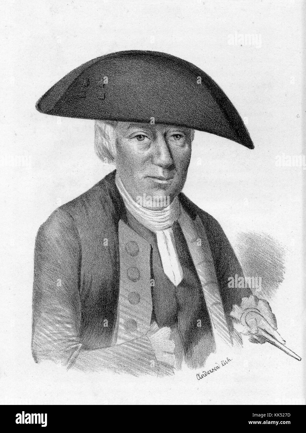 Portrait of Abraham Whipple, American revolutionary commander and one ...