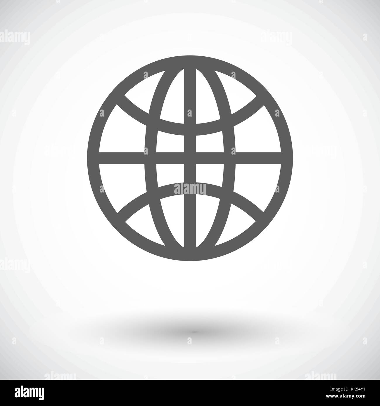 Earth. Single flat icon on white background. Vector illustration Stock ...