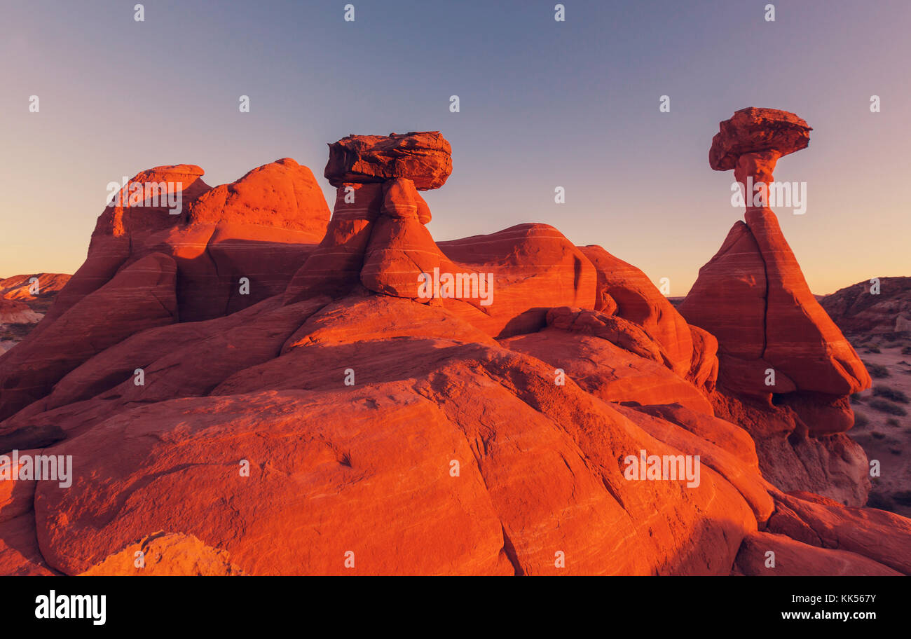 Nevada Standing Rocks Sandstone formations in Nevada, USA Stock Photo - Alamy
