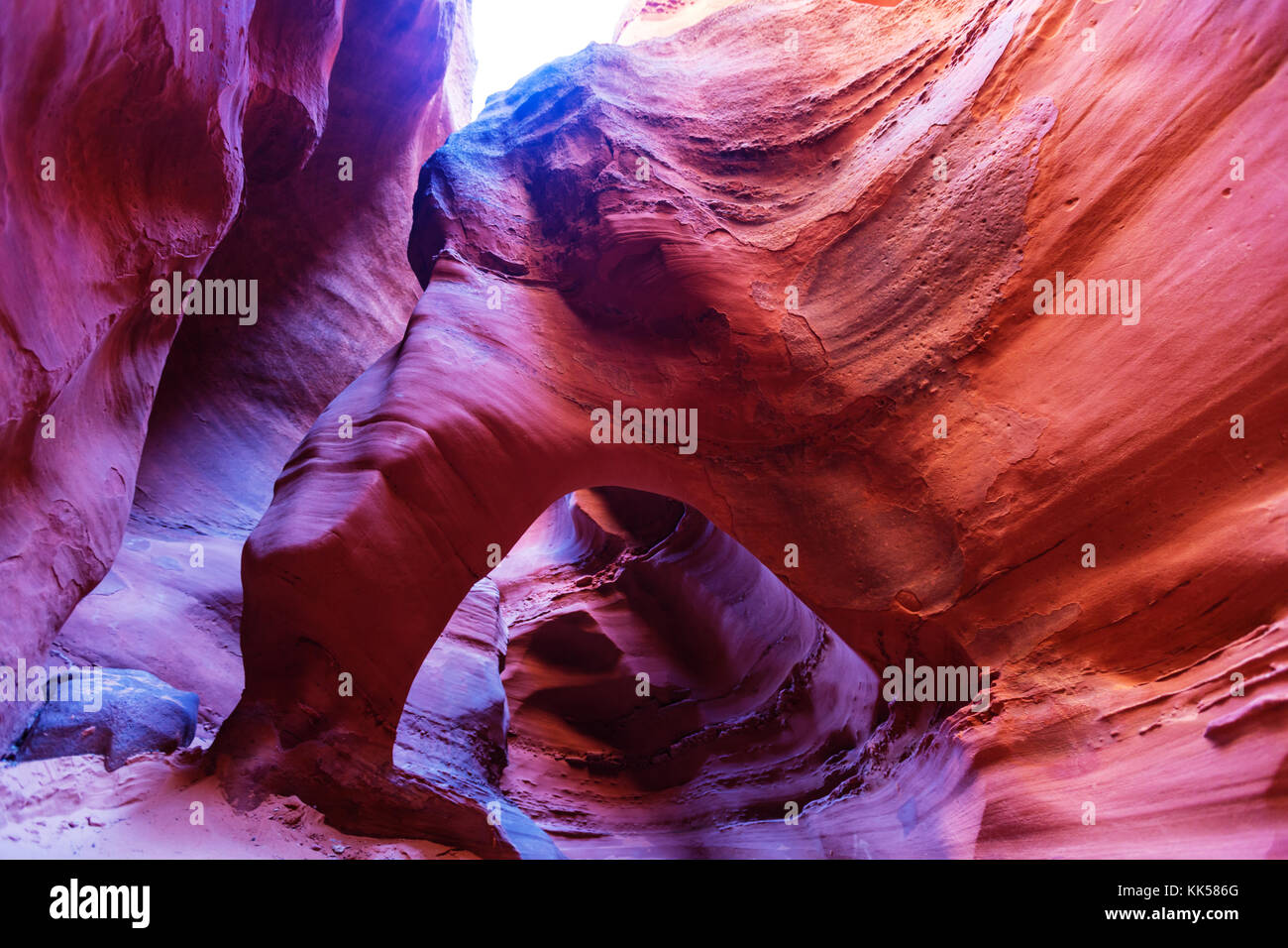 Slot canyon in Grand Staircase Escalante National park, Utah Stock