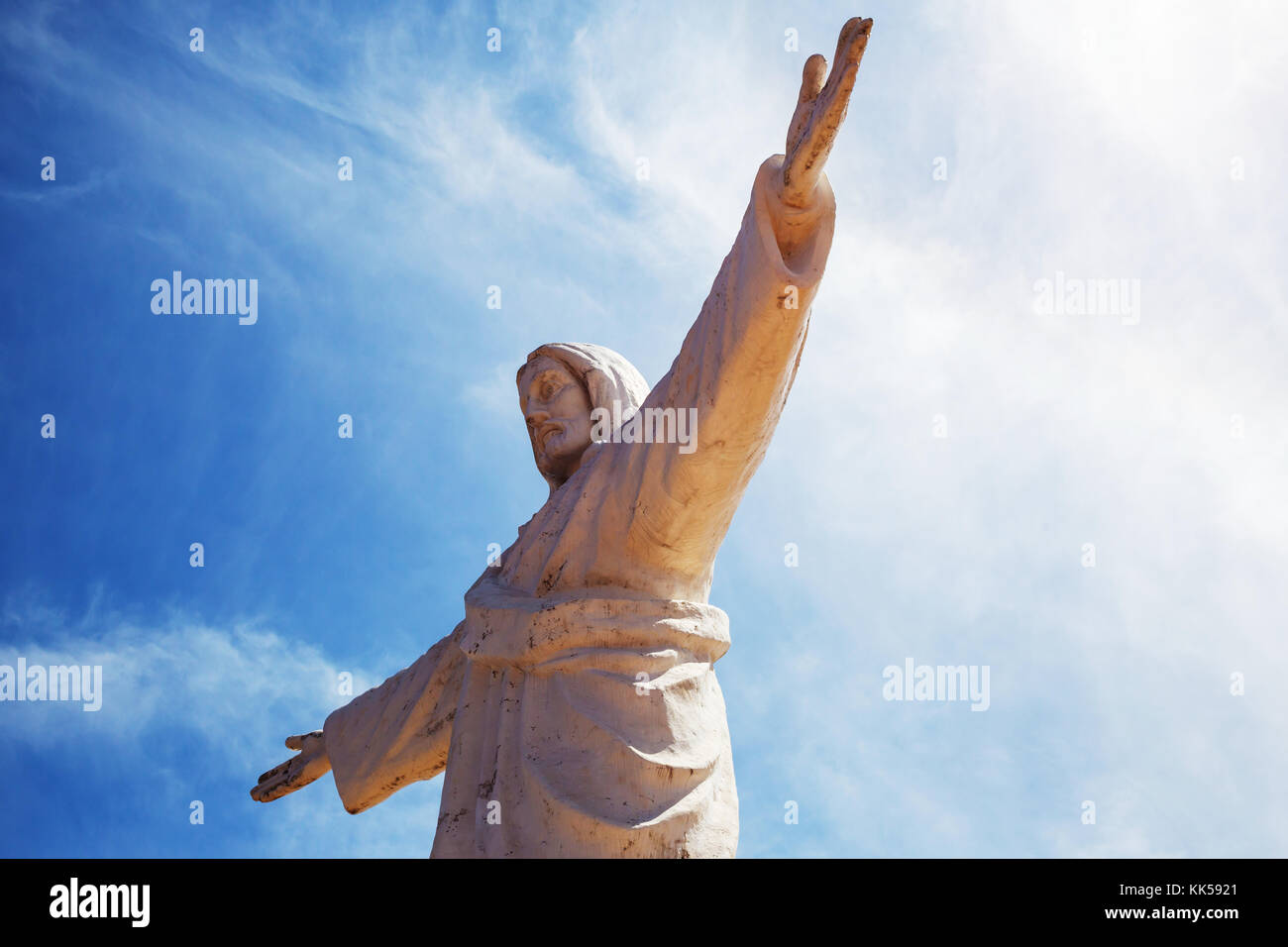 Statue of Christ in Cusco, Peru, South America Stock Photo Alamy