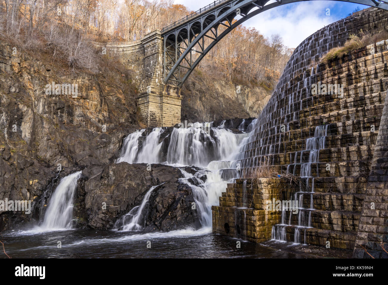 View of Croton Dam in Croton Park in New York Stock Photo Alamy