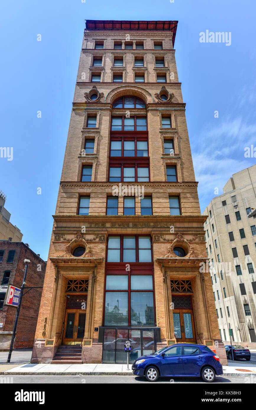Buffalo, New York May 8, 2016 The historic Dun Building high rise on
