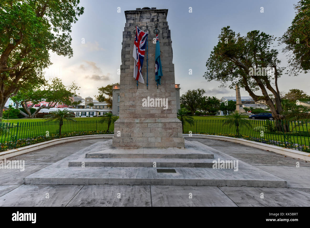 The Bermuda Cenotaph located outside the Building of Bermuda