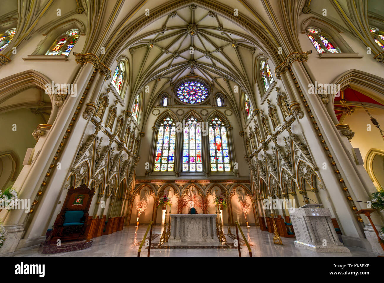 Buffalo, New York - May 8, 2016: Saint Joseph Cathedral, in downtown ...