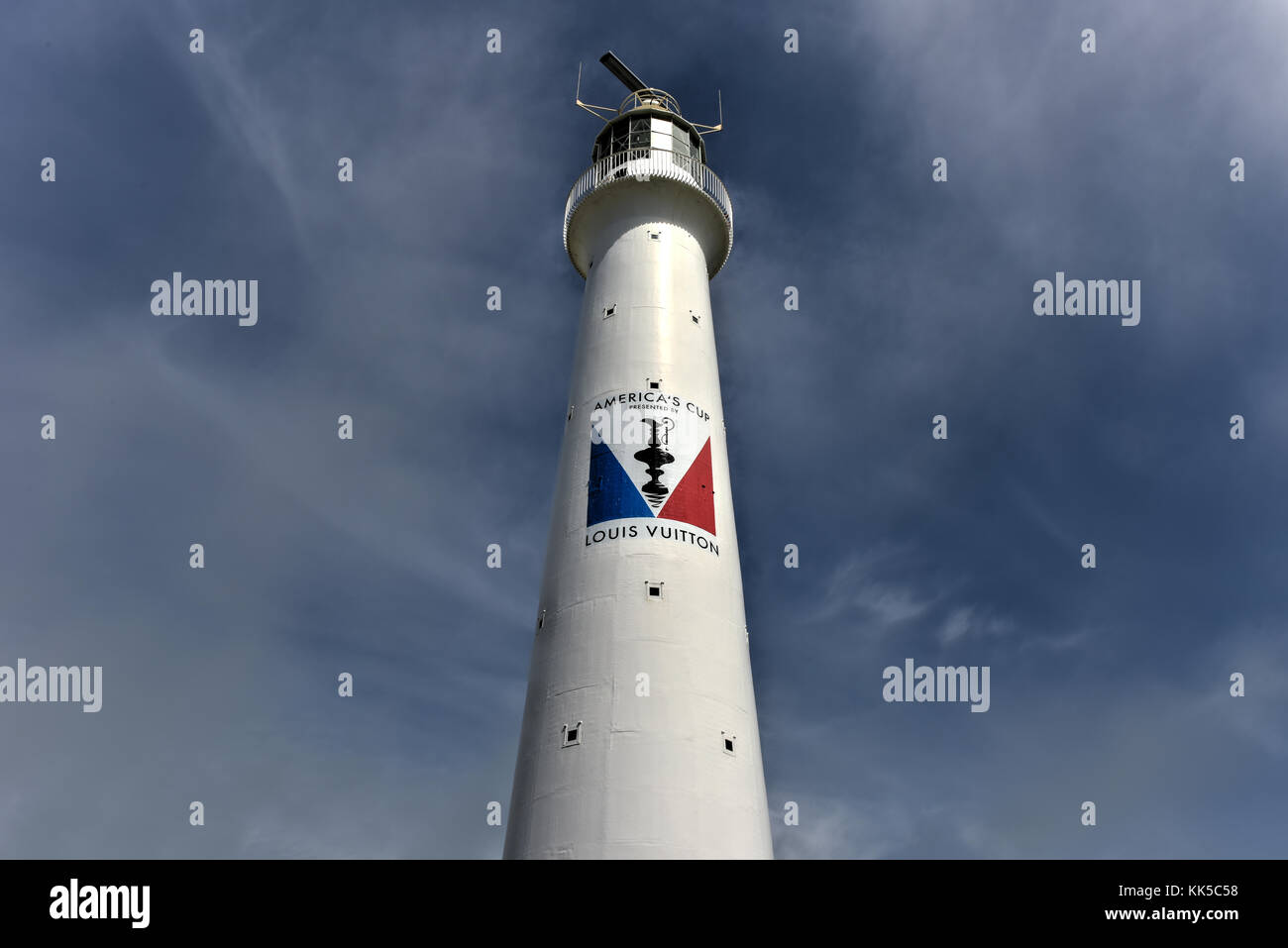 Bermuda - May 22, 2016: Gibbs Hill Lighthouse, built in 1844 by the Royal Engineers, is the taller of two lighthouses on Bermuda, and one of the first Stock Photo