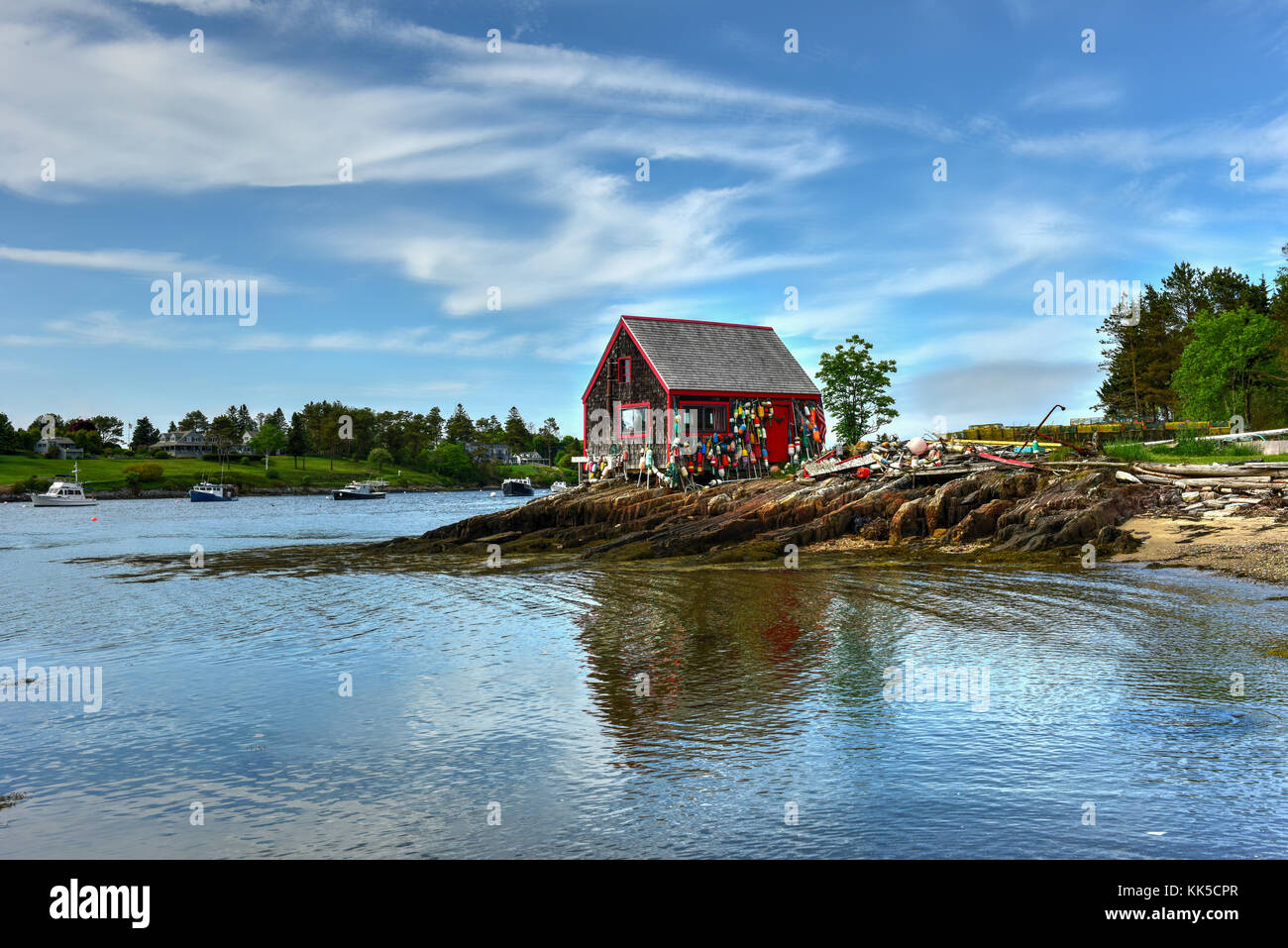 Bailey Island in Casco Bay, Maine Stock Photo Alamy