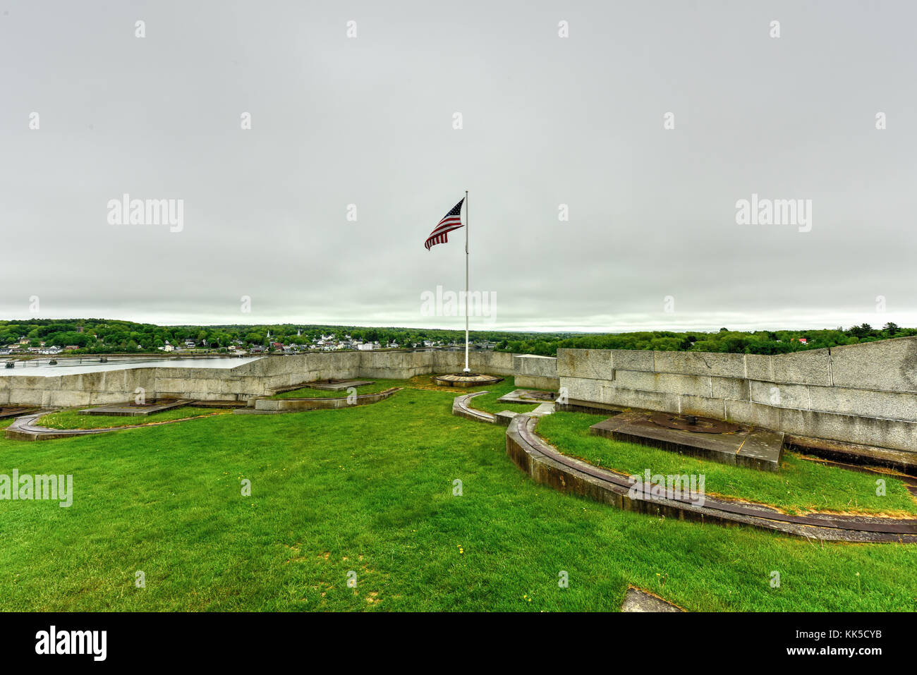 Fort Knox on the Penobscot River, Maine, USA. Built between 1844 and