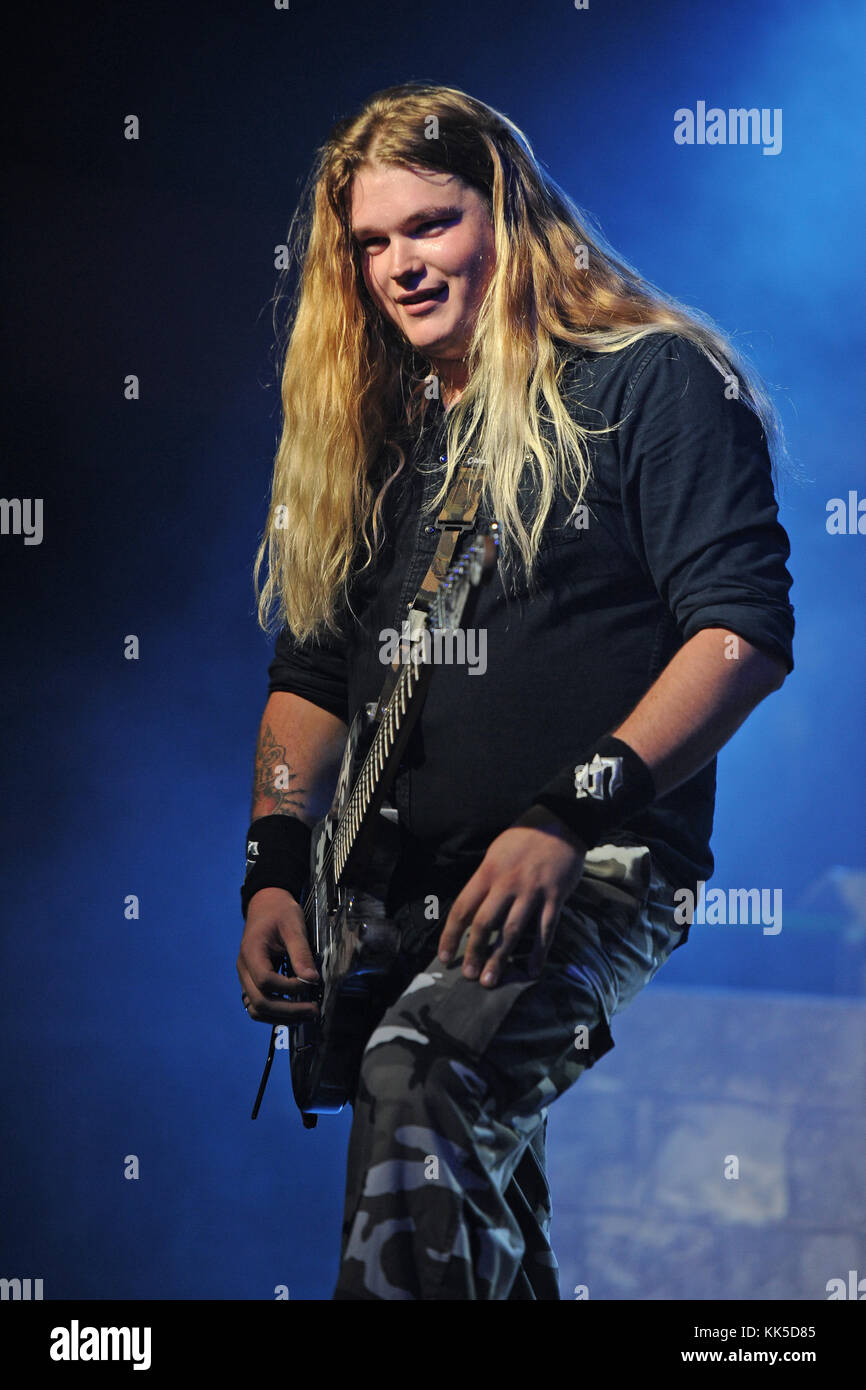 FORT LAUDERDALE, FL - OCTOBER 19: Tommy Johansson of Sabaton performs at  Revolution on October 19, 2016 in Fort Lauderdale, Florida People: Tommy  Johansson T Stock Photo - Alamy