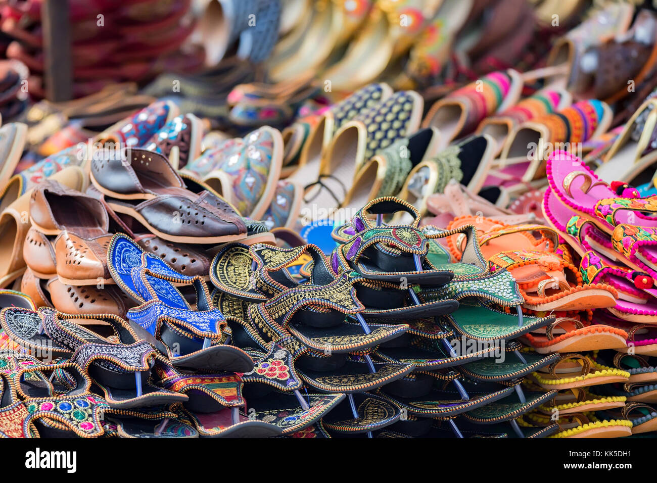 Footwear Market India Indian Stock Photos & Footwear Market India