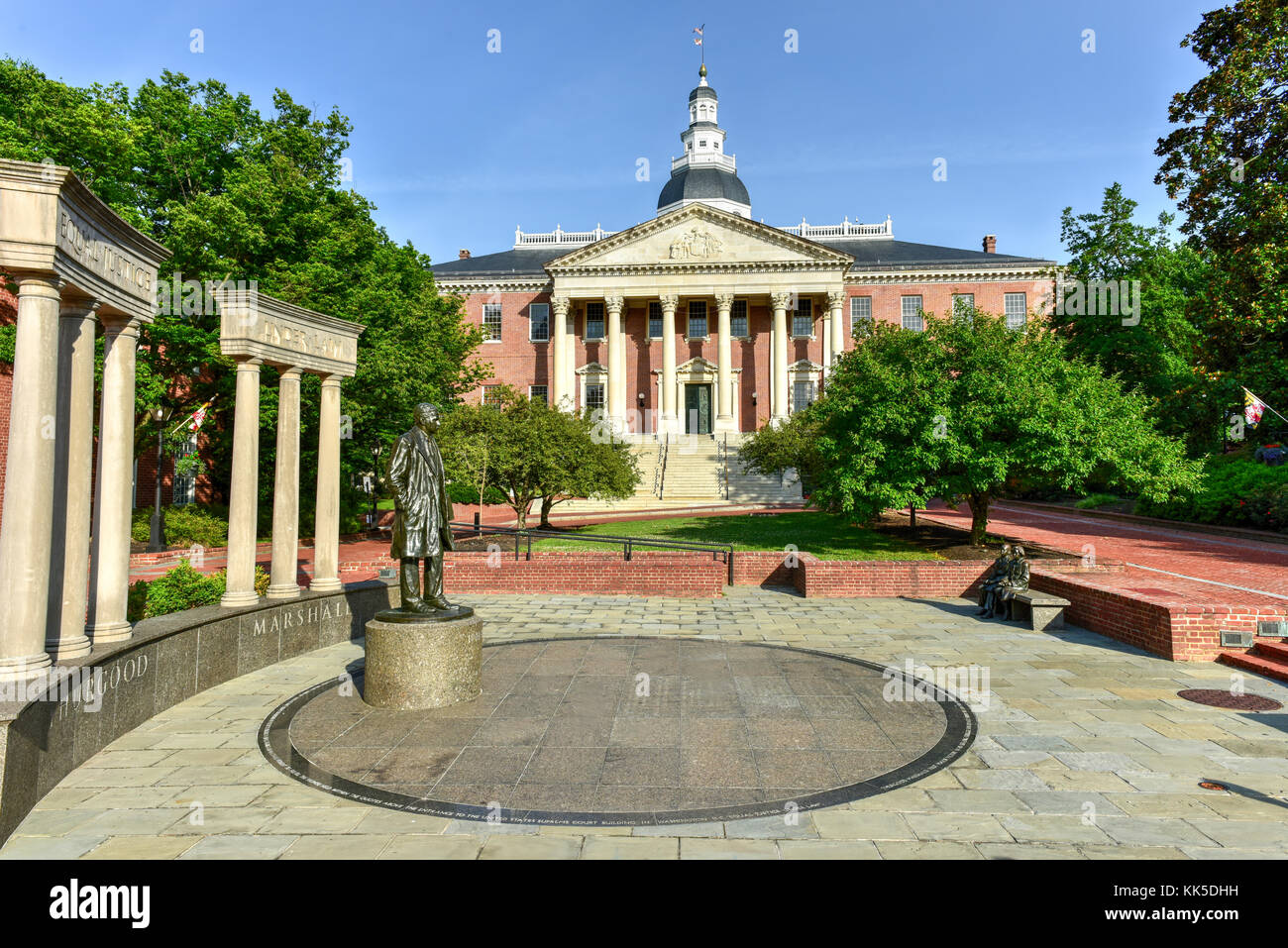 Thurgood Marshall Monument beside the Maryland State Capital building