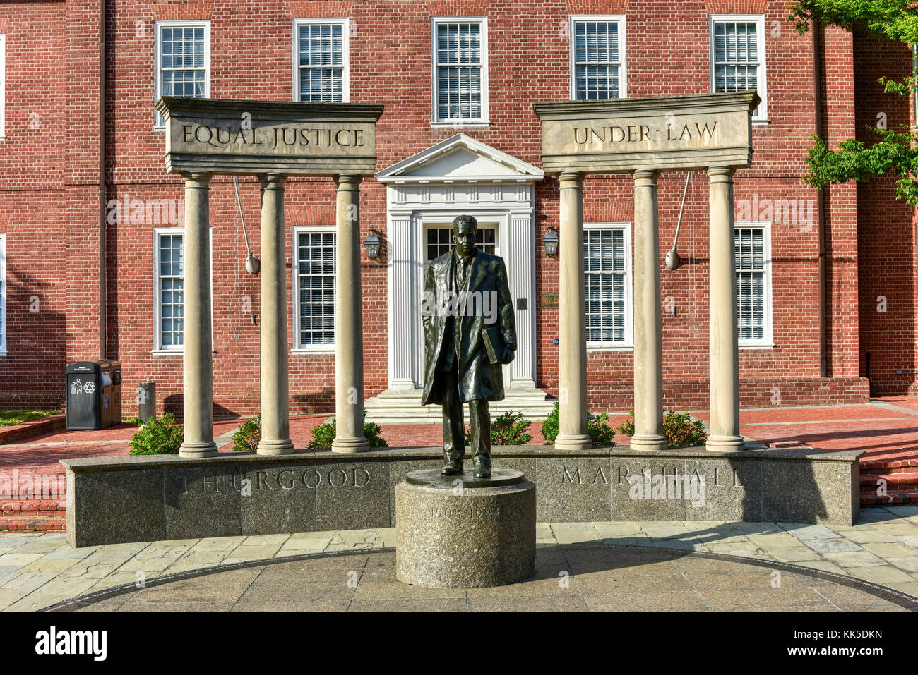Thurgood Marshall Monument beside the Maryland State Capital building