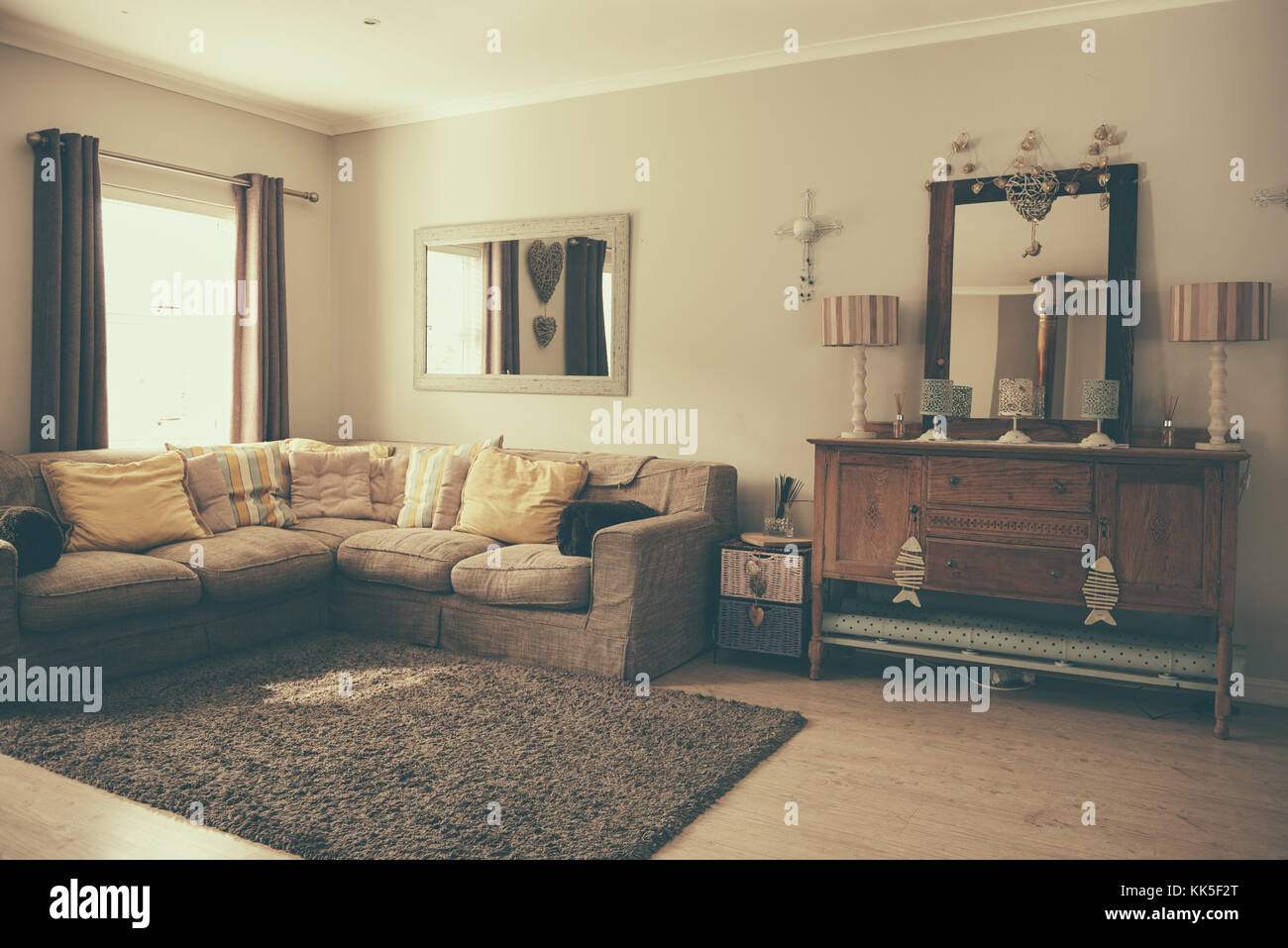 Interior of the living room of a contemporary home Stock Photo
