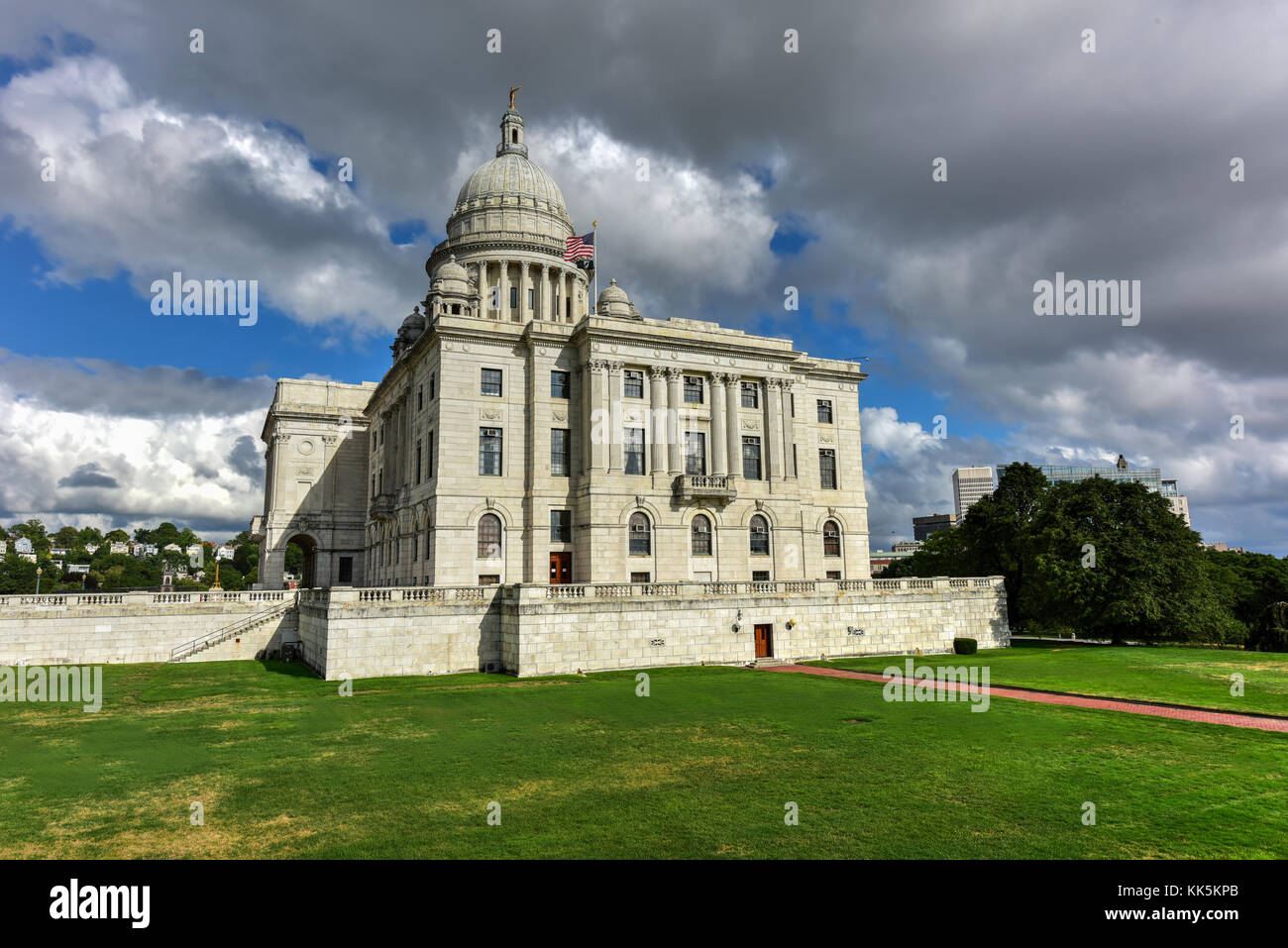 The Rhode Island State House, the capitol of the U.S. state of Rhode