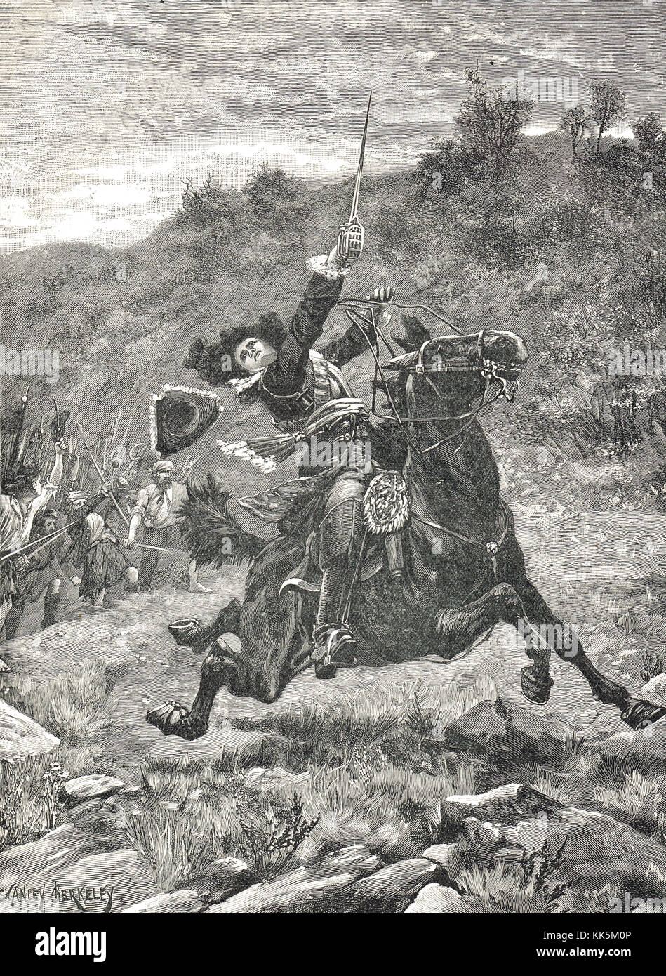 The last Charge of Dundee at the Battle of Killiecrankie, 27 July 1689 ...