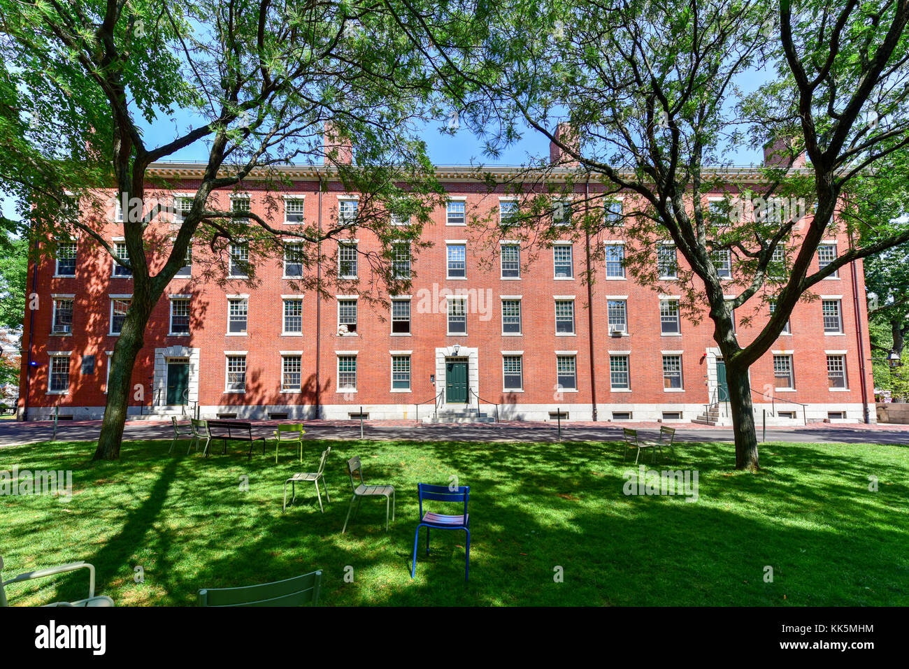 Harvard Dorm Building on the campus in Boston, Massachusetts Stock