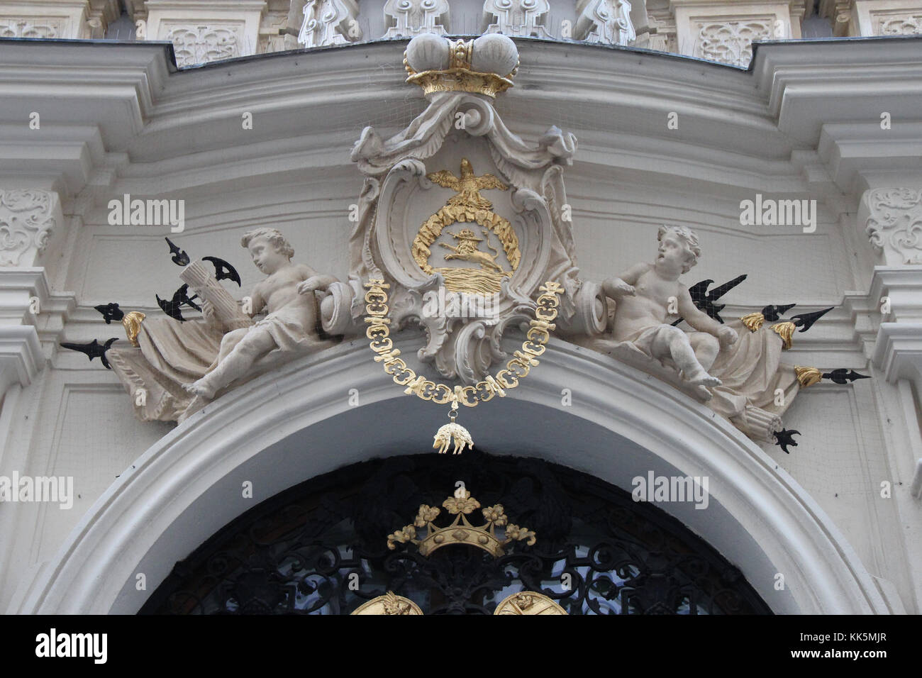 A baroque mansion (Schonborn-Batthyany) in Vienna (Austria Stock Photo ...