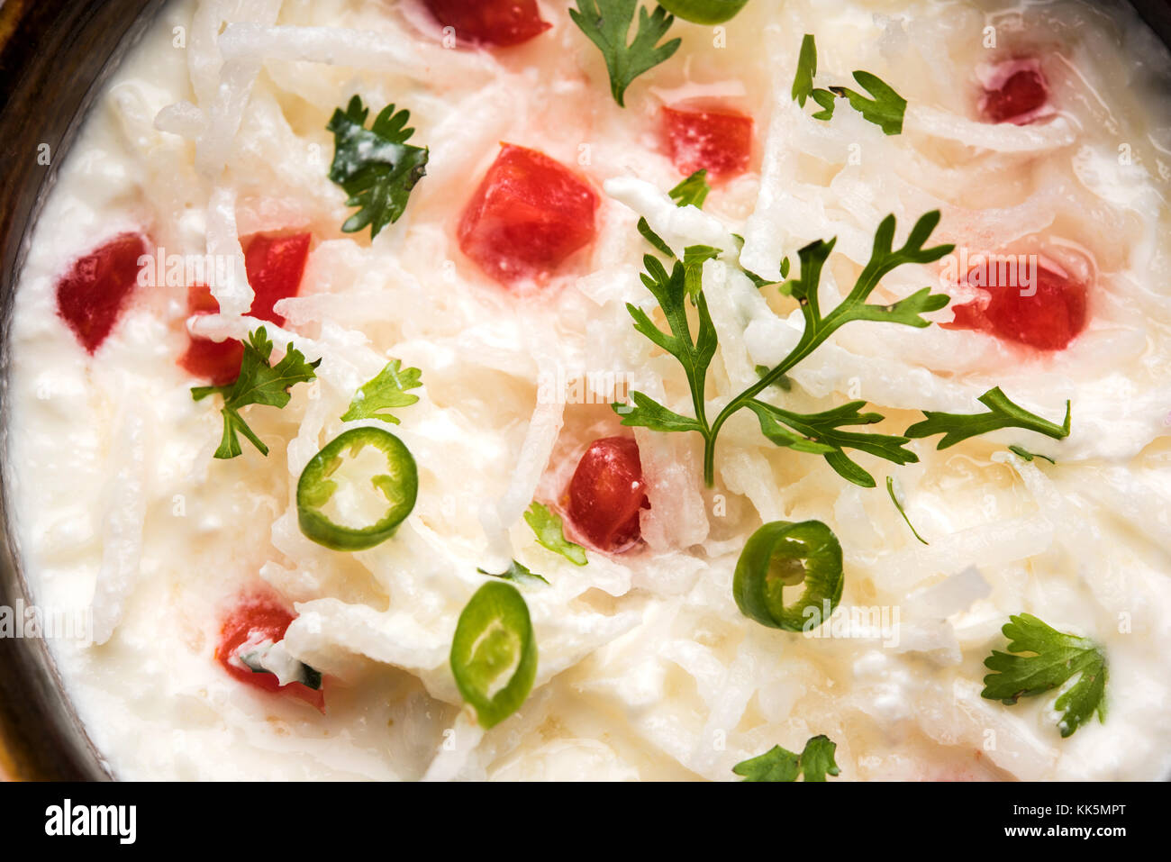 Radish Raita / daikon or Mooli Koshimbir is a condiment from the Indian ...