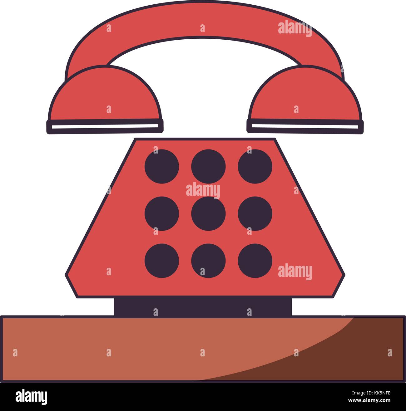 retro phone icon Stock Vector Image & Art - Alamy