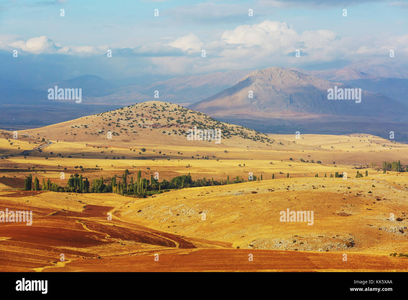 Turkish Rural Picturesque rural landscapes in Turkey. Autumn season Stock Photo - Alamy