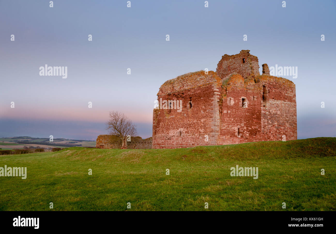 Cessford Castle Stock Photo