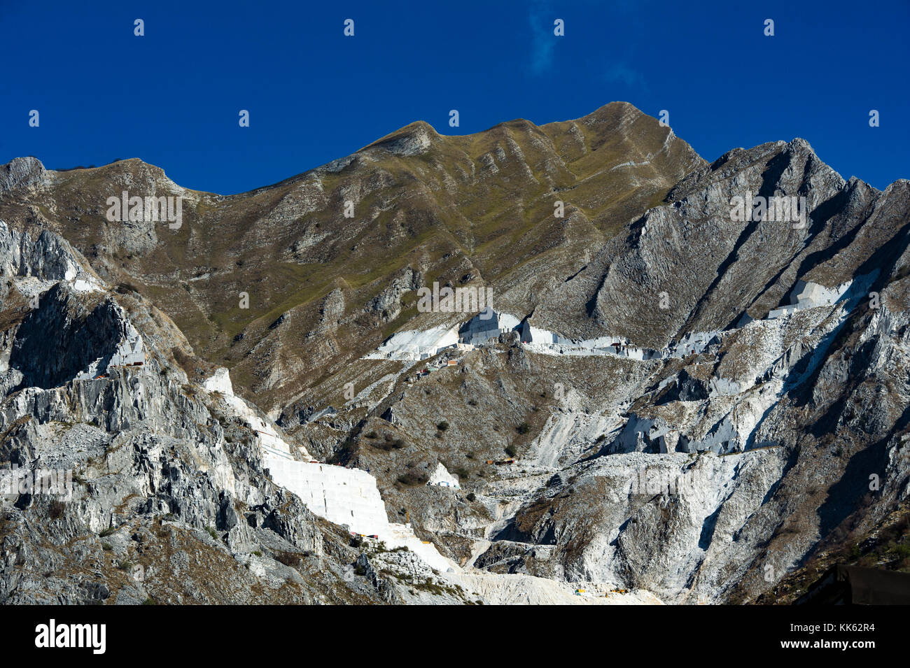 Europe. Italy. Liguria. Carrara. The white marble quarries Stock Photo