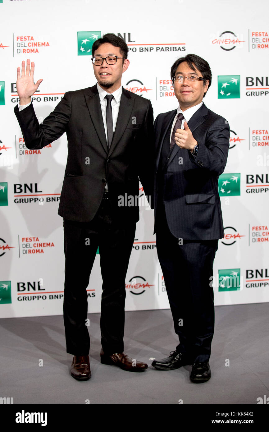 Photocall for 'Mazinger Z Infinity' during the 12th Rome Film Festival at Auditorium Parco Della Musica in Rome, Italy.  Featuring: Ichinao Nagai, Yu Kanemaru Where: Rome, Lazio, Italy When: 28 Oct 2017 Credit: WENN.com Stock Photo