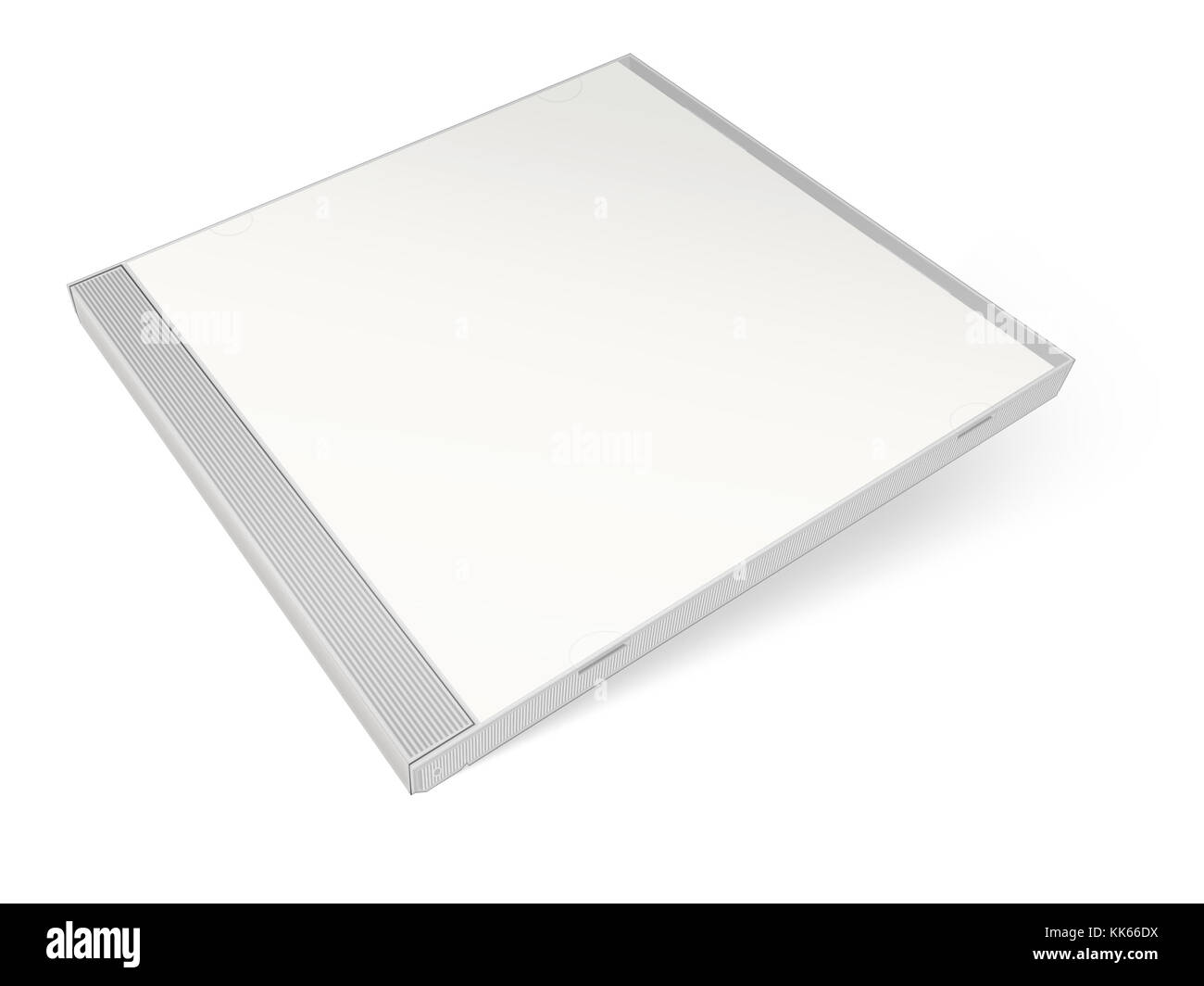 White blank cd case - put your own design on it! Stock Photo