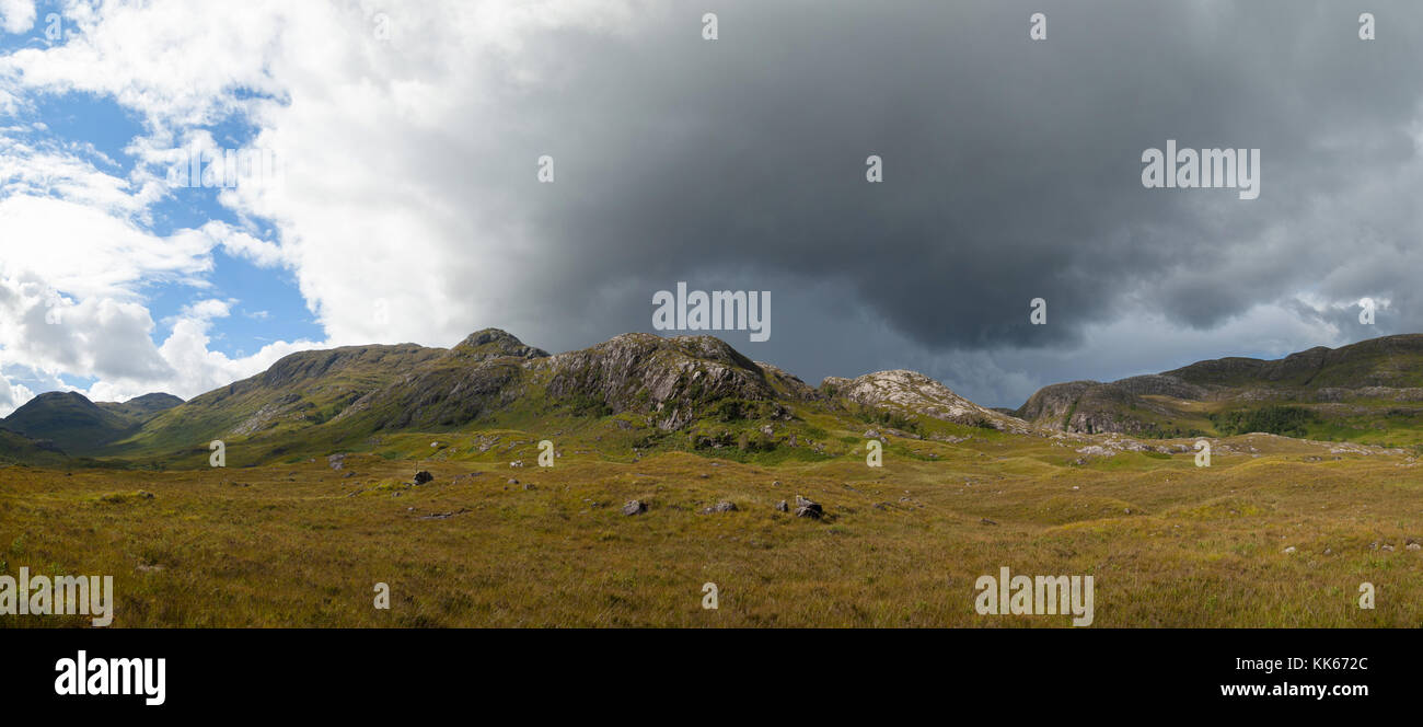 The looking towards the corbett Beinn na h-Uamha Ardgour Scottish Highlands. Stock Photo
