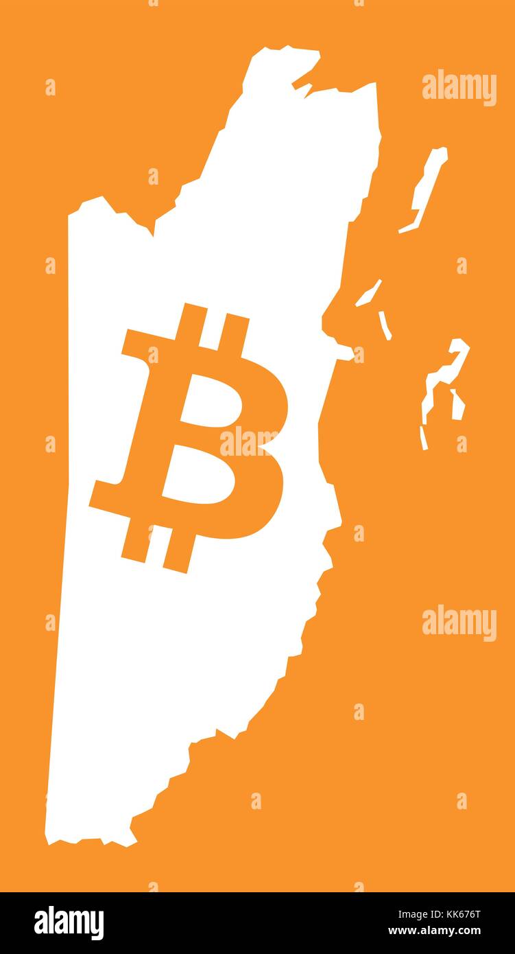 Belize map with bitcoin crypto currency symbol illustration Stock Vector  Image & Art - Alamy