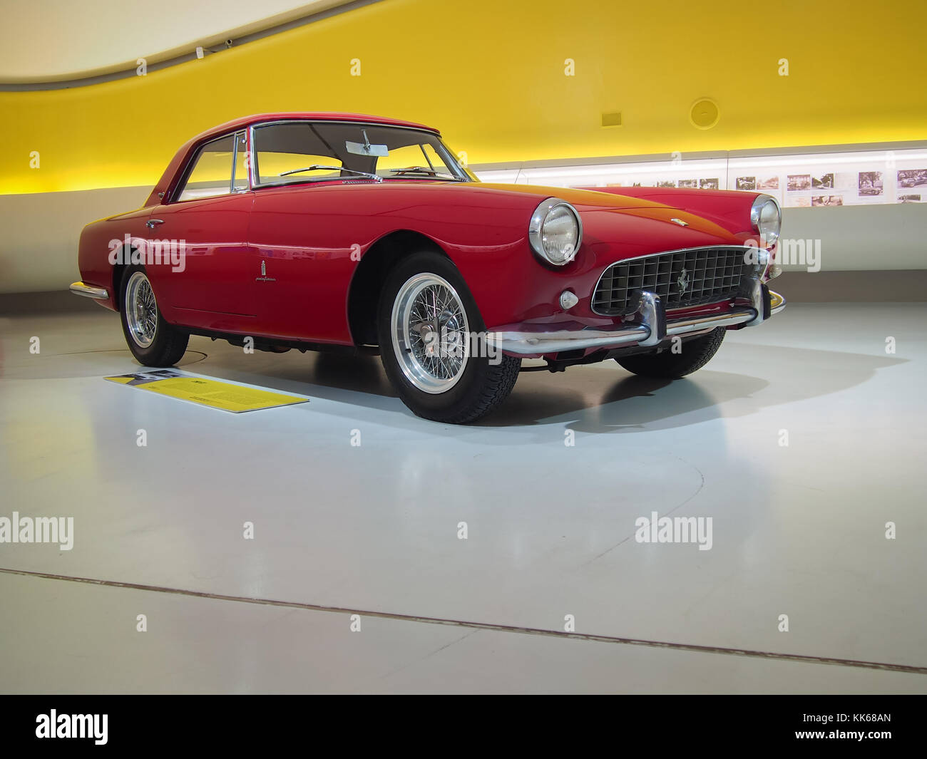 1954 Ferrari 250 GT in the Enzo Ferrari Museum in Modena, Italy. It was a part of exhibition «Driving with the Stars». Stock Photo