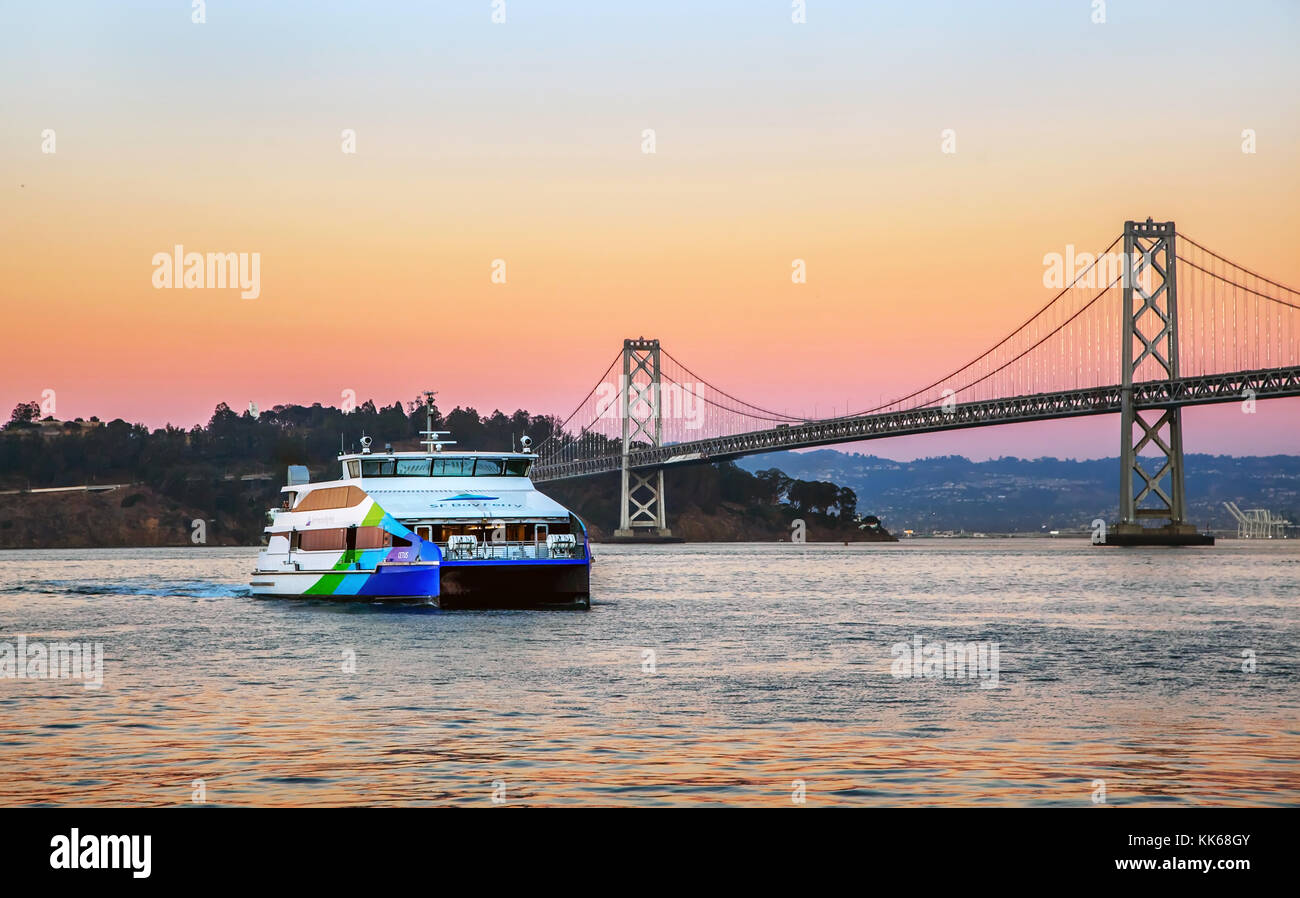 San Francisco bay ferry Stock Photo - Alamy
