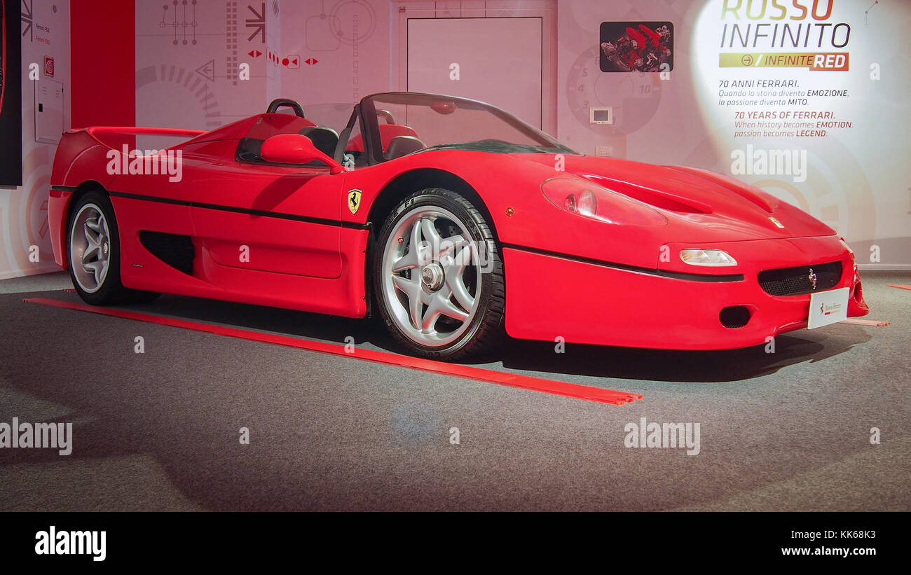1995 Ferrari F50 in the Ferrari Museum in Maranello Stock Photo