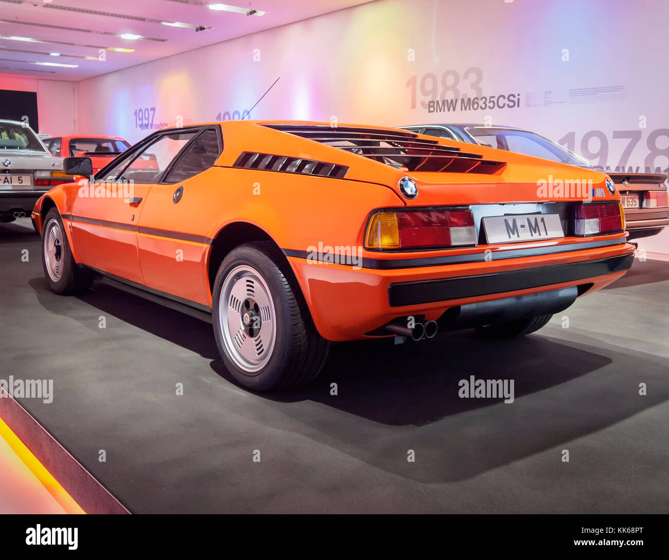 1978 BMW M1 in the BMW Museum in Munich Stock Photo