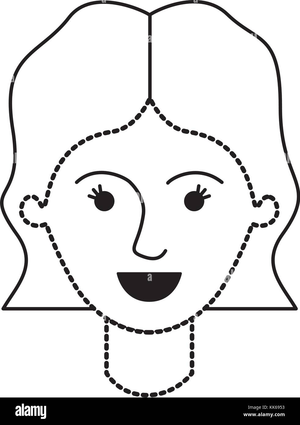 Clipart Mom Face Black Hair