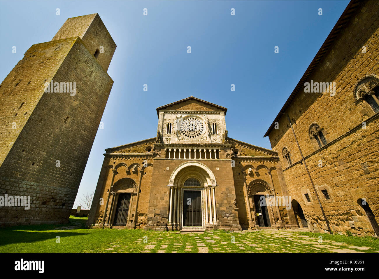 San Pietro Cathedral Tuscania Viterbo Province Lazio Stock Photo Alamy