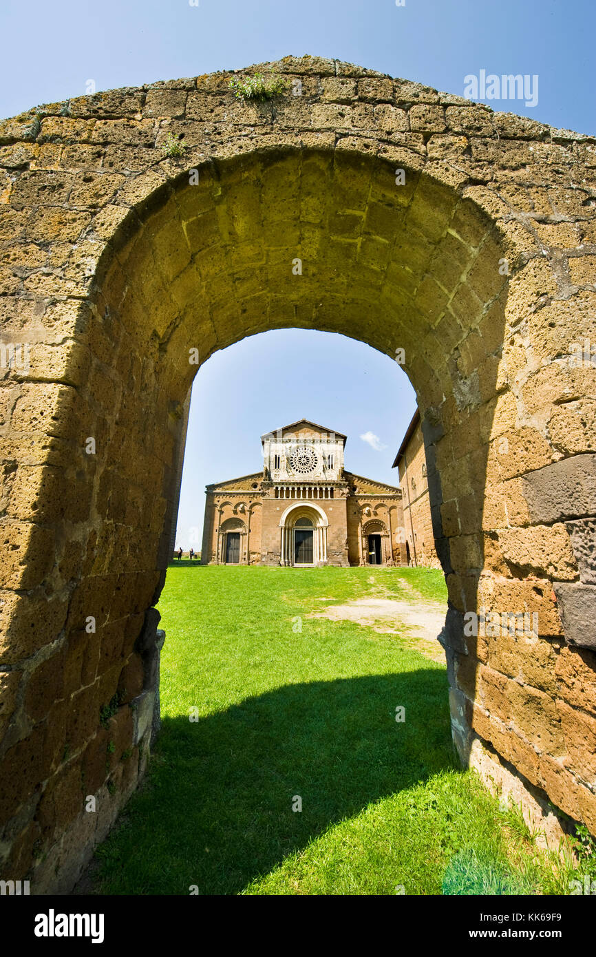 San Pietro Cathedral Tuscania Viterbo Province Lazio Stock Photo Alamy