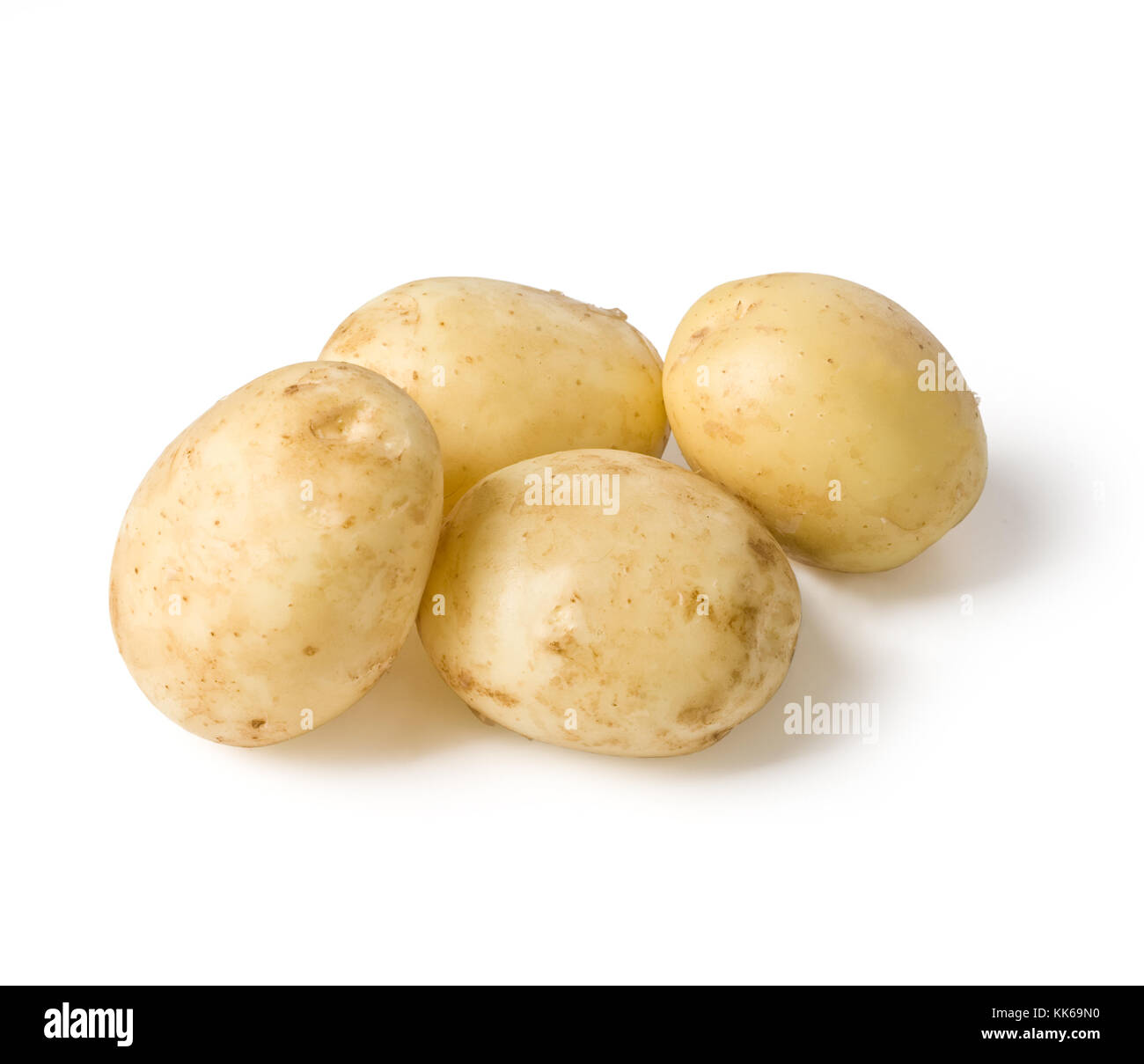 New potato isolated on white background close up Stock Photo