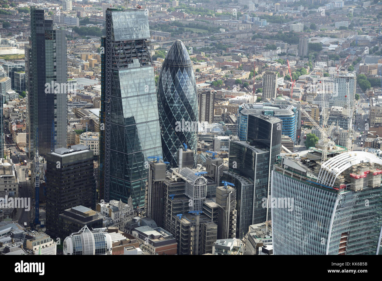 London landmarks aerial hi-res stock photography and images - Alamy