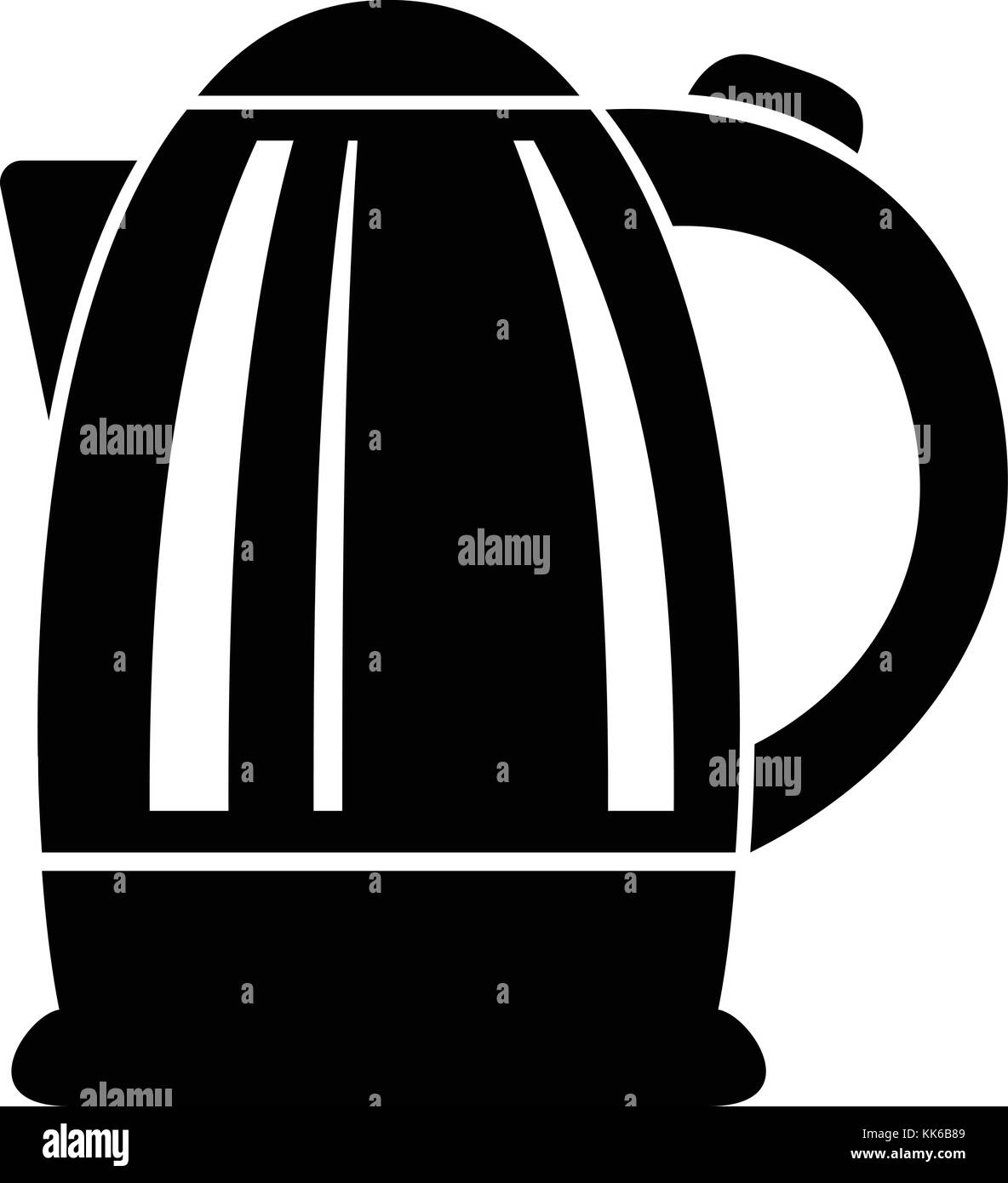 Electric kettle icon, simple black style Stock Vector