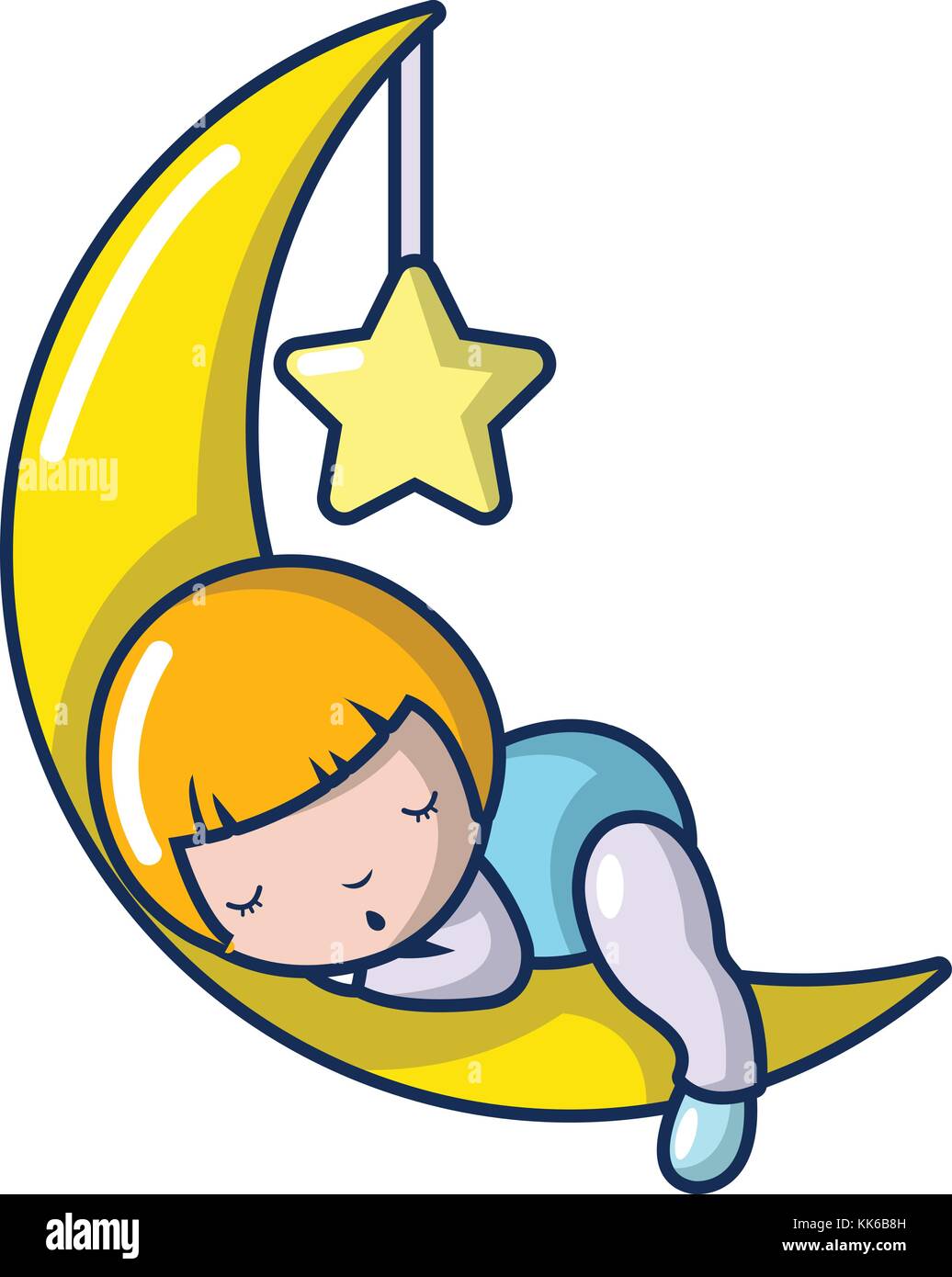 Sleeping girl icon, cartoon style Stock Vector Image & Art - Alamy