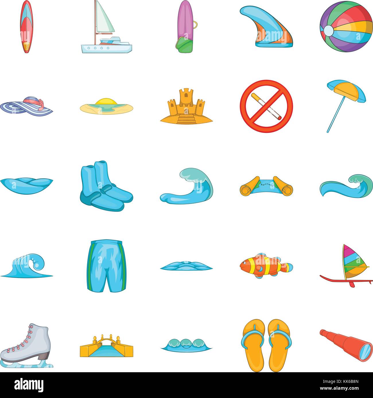 Sport exercises icons set, cartoon style Stock Vector Image & Art - Alamy