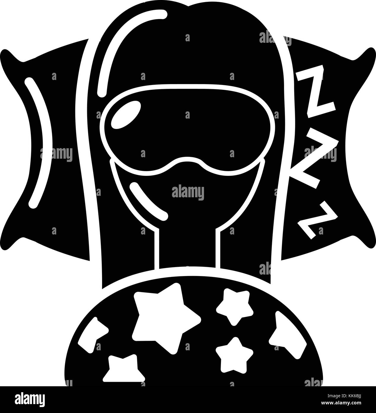 Sleeping woman icon, simple style Stock Vector Image & Art - Alamy