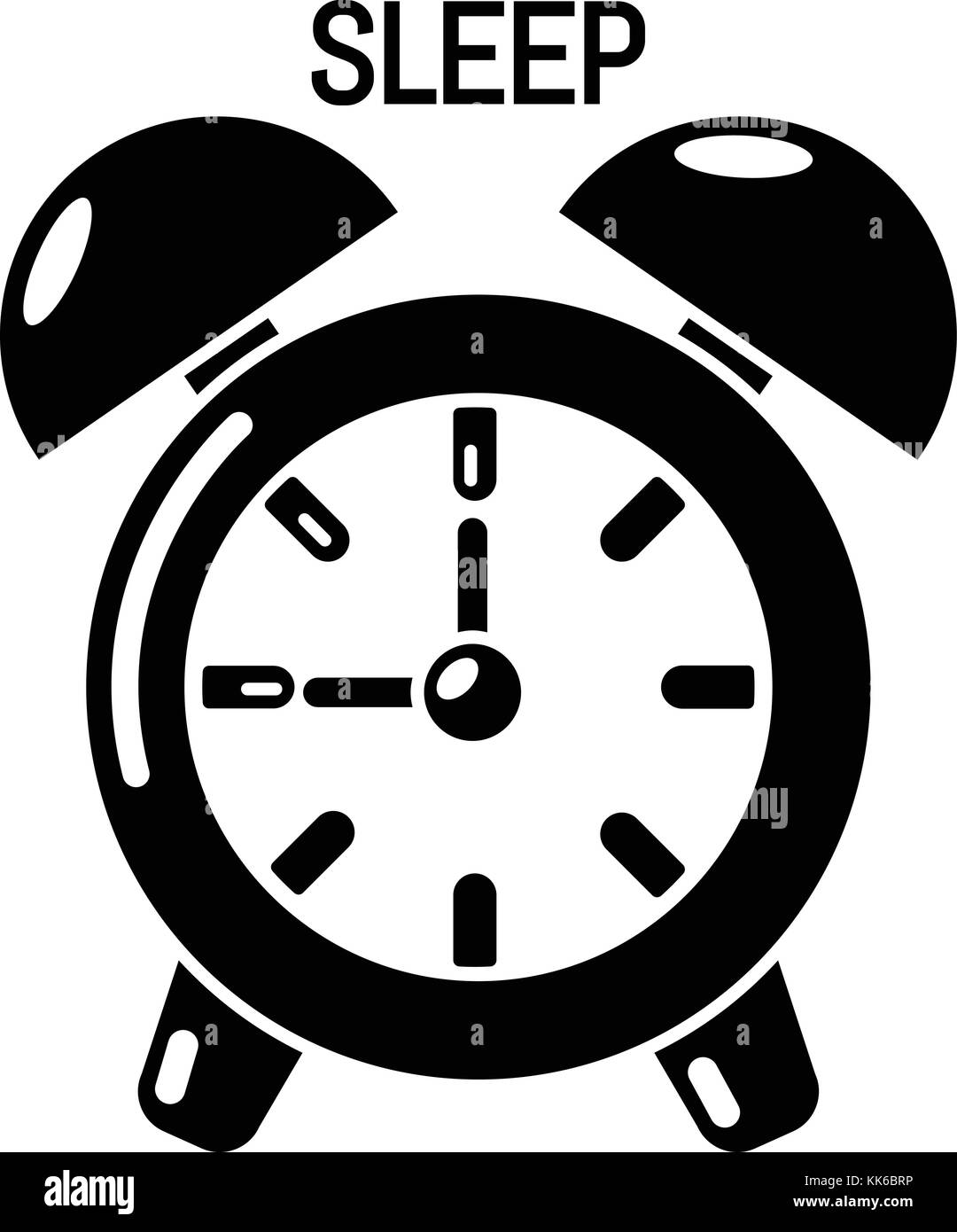 Alarm clock icon, simple style Stock Vector Image & Art Alamy