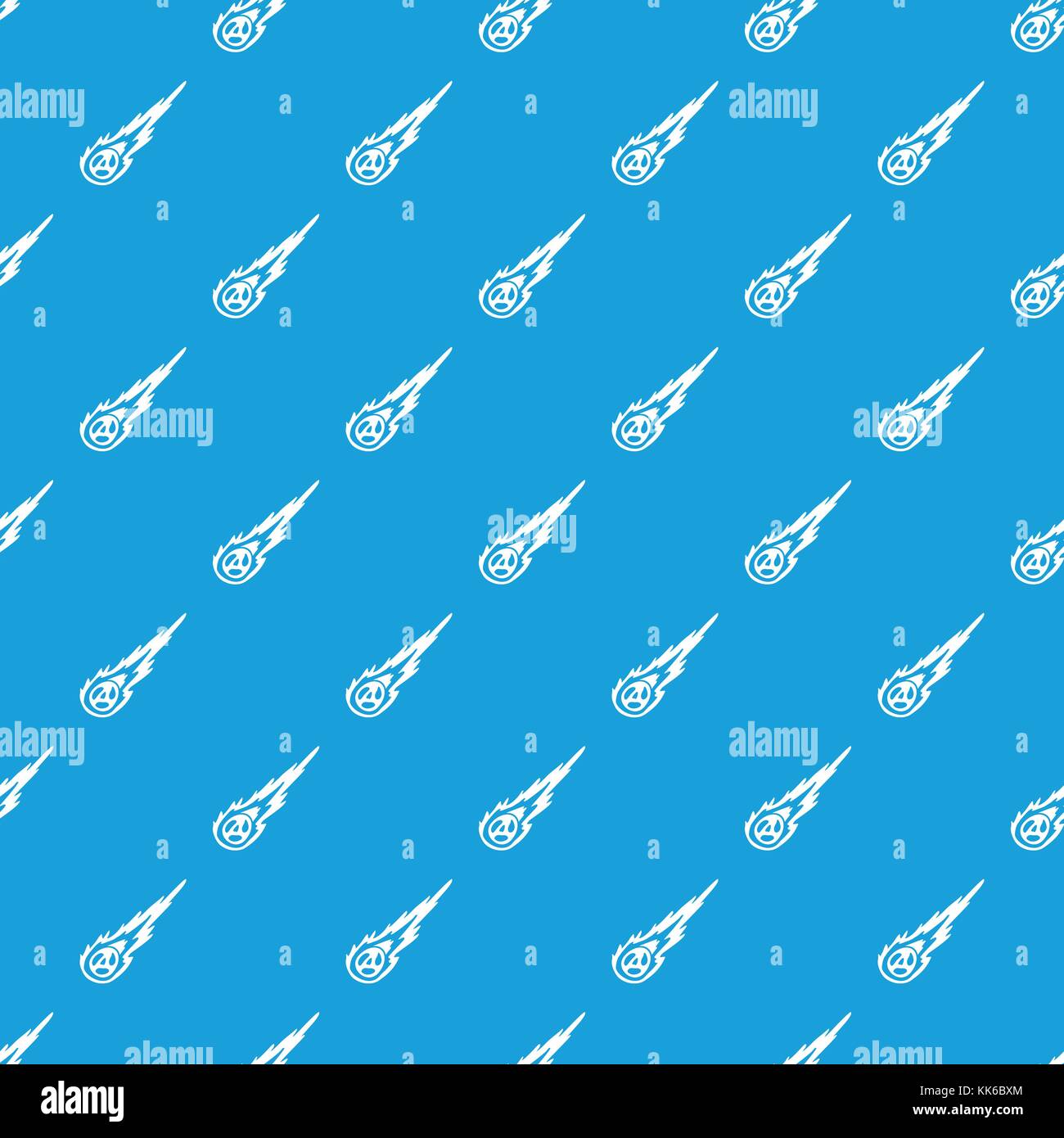 Meteorite pattern seamless blue Stock Vector