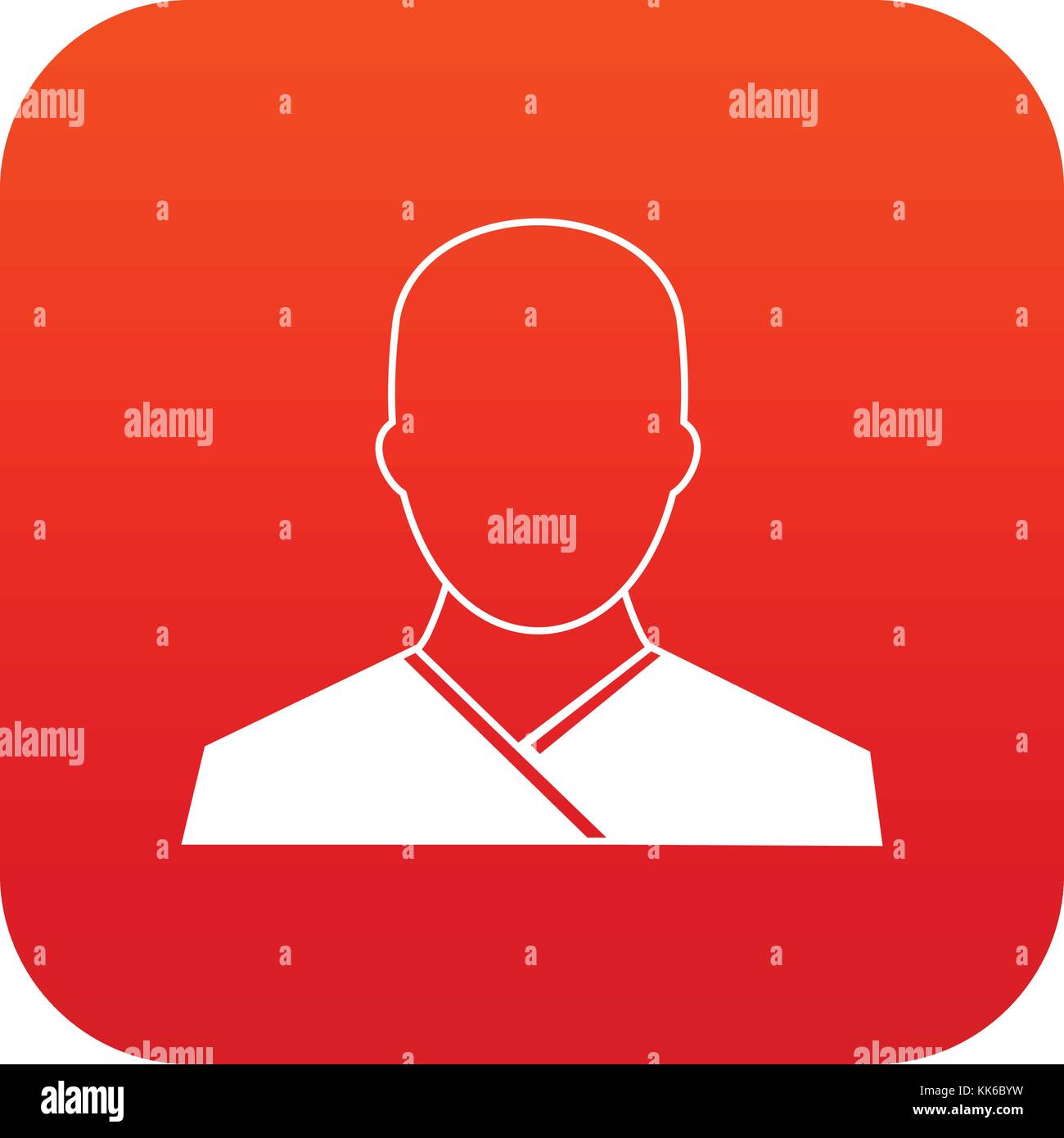 Buddhist monk icon digital red Stock Vector Image & Art - Alamy