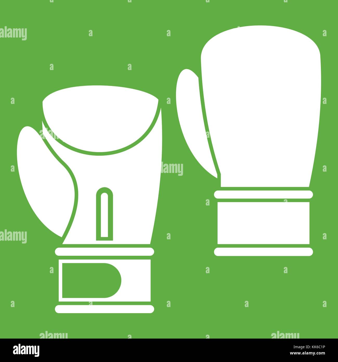 Boxing gloves icon green Stock Vector Image & Art - Alamy