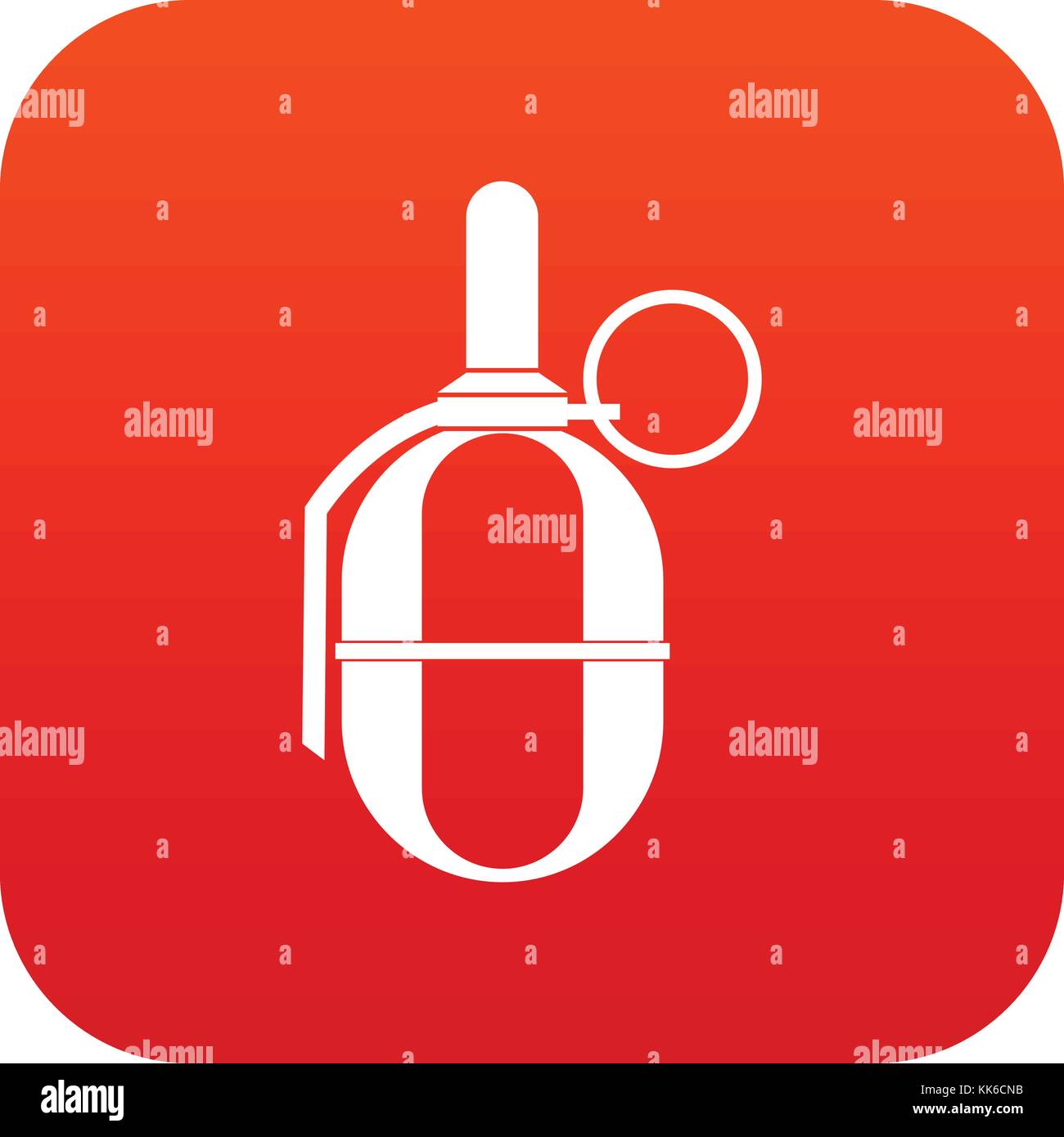 Hand paintball grenade icon digital red Stock Vector Image & Art - Alamy